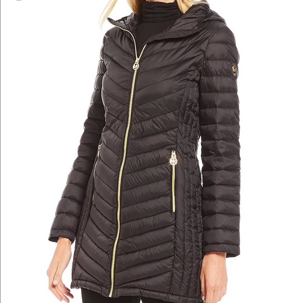 Michael Kors Packable Long Jacket Small
